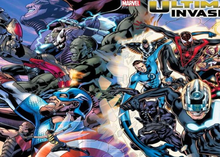 The cover or Marvel's Ultimate Invasion.
